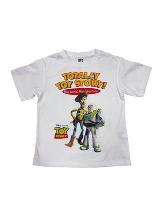 White Uniqlo Toy Story graphic tee, 5-6 years