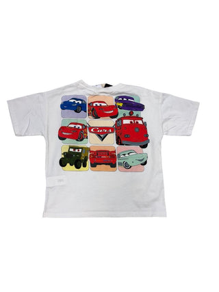 white Zara Pixar "Cars" graphic tee, 3 years