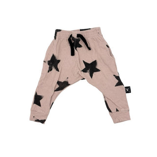 Nununu pinkk star pants, 6-12 months