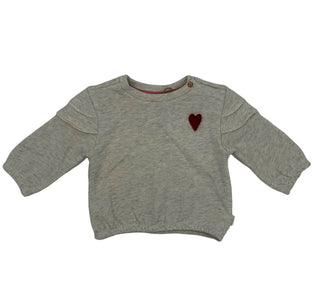 Noppies Oatmeal heart sweatshirt, 1-2 months