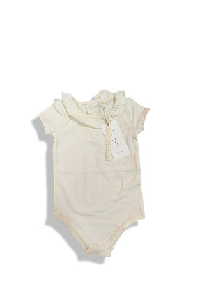 Lil Legs Collar onesie in cream new with tags, 12 months