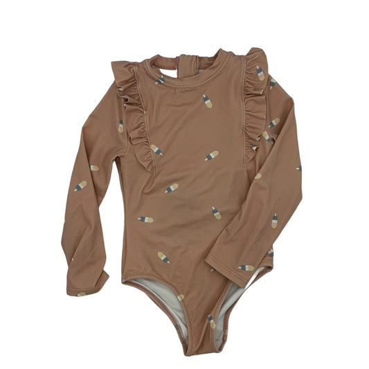 Miles the Label popsicle rashguard one piece swim, 3 years