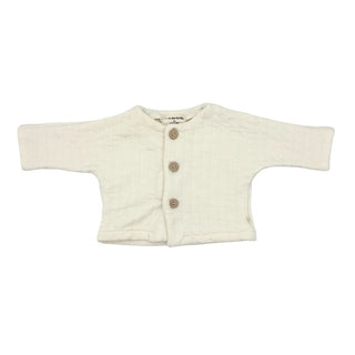 1 + In The Family white quilted cardigan, 1 months