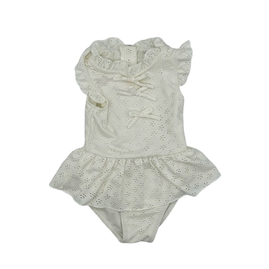 Edgehill Collection White lace swim suit, 18 months