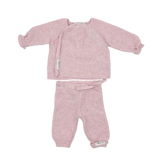 Noppies pink sweater/pant set, newborn