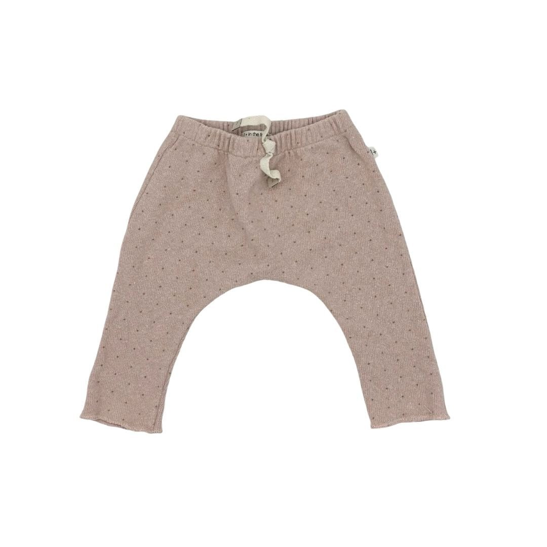 1 + In The Family pink polka dot leggings, 3 months