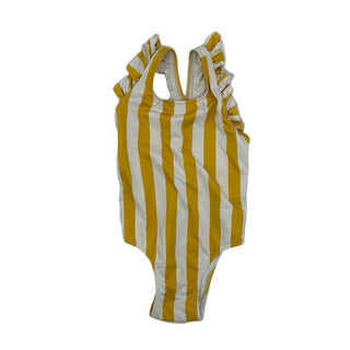 Miles the Label yellow stripped swim, 18-24 months