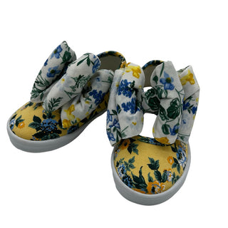 Janie & Jack Floral w/bow shoes, 5 little kid