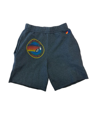 Aviator Nation Navy Shorts with Logo Graphic, 6 years