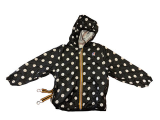 Kway Black and White Polka Dot Raincoat, 6 years