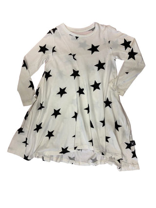 Nununu White and Black Star Dress, 6-7 years