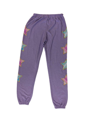 Chaser Purple Sweatpants with Star Graphics, 10 years