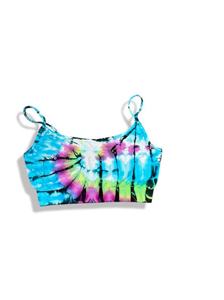 Malibue Sugar Tie-Dye Sport Bra, one size