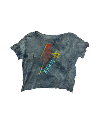 Rowdy Sprout Bowie Graphic Grey Tie Dye Tee, 8 years