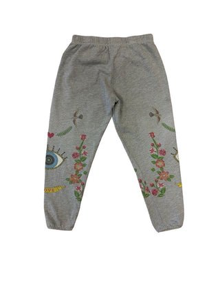 Lauren Moshi Grey Sweatpants with Graphic - Some paint, reflected in price, 8 years