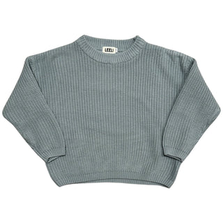Blue leeli-jade-sweater, 6 -7 years