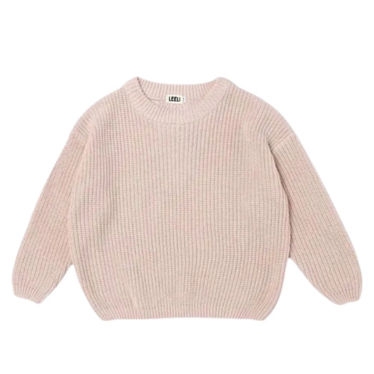 Pink leeli-jade-sweater, 6 -7 years