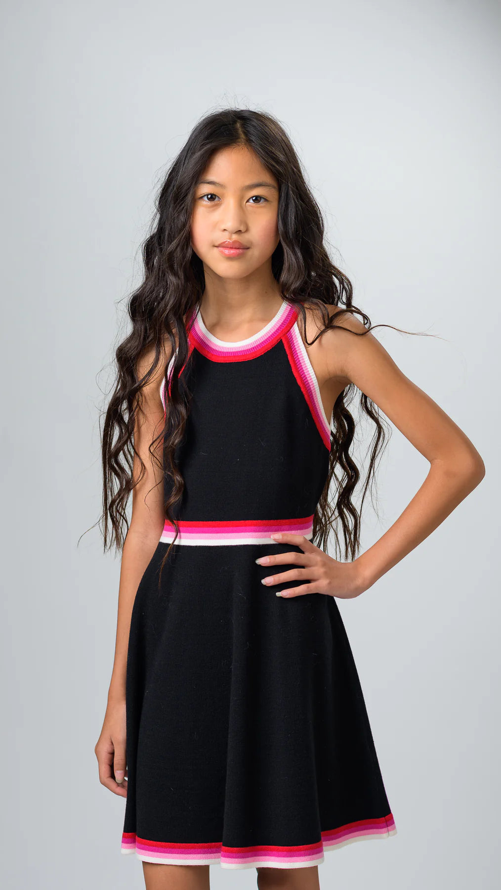 Red Stripe dress Zoë Ltd