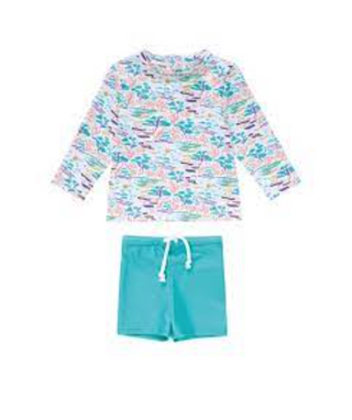 Louise Misha Agik Bathing Set - Blue Pastoral Fields - New With Tags, 6 years