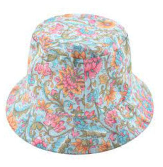Louise Misha Lajik Sunhat - Water River Flowers - Reversible - New With Tags, 10-12 years