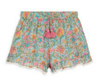 Louise Misha Vallaloid Shorts - Water River Flowers, 4 years
