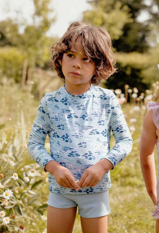 Louise Misha Agik Bathing Set - Blue Pastoral Fields - New With Tags, 10 years