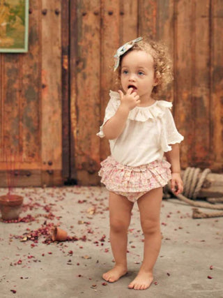 Louise Misha Abishak Bloomers - Cream Padma Mudra - New With Tags, 12 months