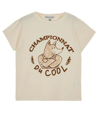 Emile & Ida Ecru Printed T-Shirt, 8 years