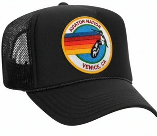 Aviator Nation Black trucker hat, Youth