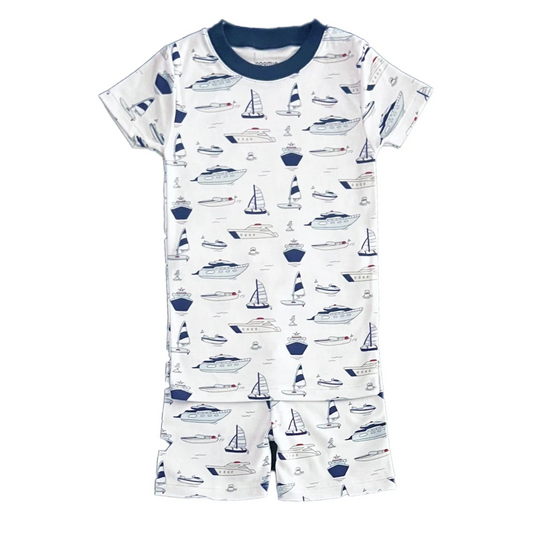 Noomie Boats Short Sleeve Pajama Set