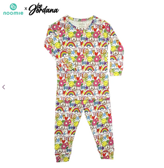 Noomie x byjordana Girl Icon Drips Long Sleeve Pajama Set