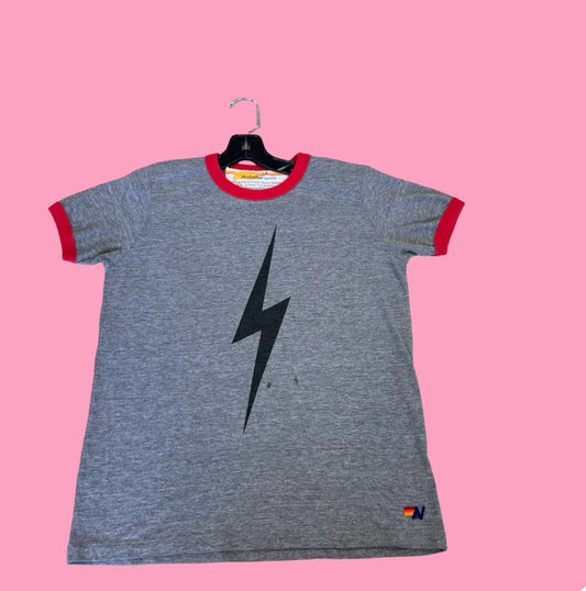 Aviator Nation T-shirt small stain, 14 years