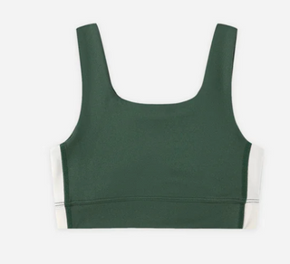 Rylee + Cru Green with White Stripes Swift Sports Bra Brand New with Tags, 4-5 years