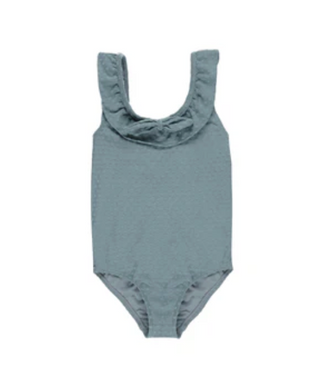Rylee + Cru Blue polka dot bathing suit new with tags, 12-18m