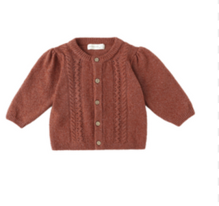 Quincy Mae Red cardigan new with tags, 6-12m