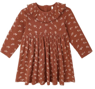Rylee + Cru red floral dress with undergarment new with tags, 18-24m