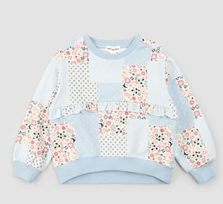 Miles the Label Floral Patchwork Print Sweatshirt Brand New with Tags, 6 years