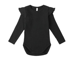 Rylee + Cru black ribbed shirt new with tags, 18-24