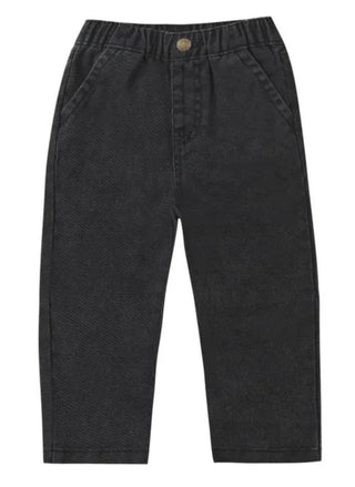 Rylee + Cru black denim pant new with tags, 12-18m