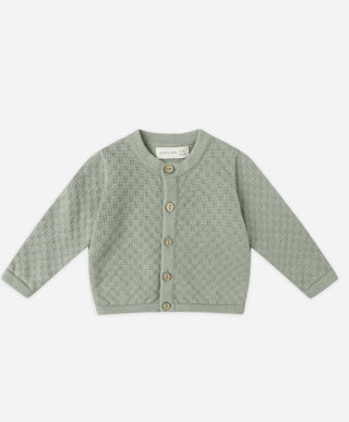 Rylee + Cru green knit nutton up new with tags, 18-24m