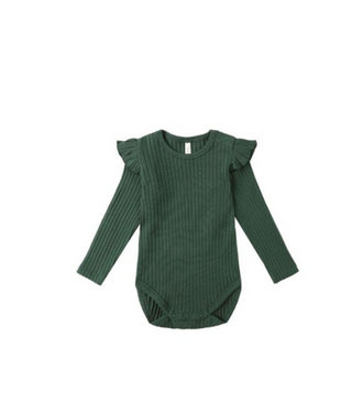 Rylee + Cru green romper new with tags, 6-12m