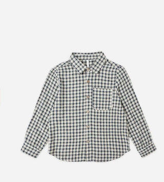 Rylee + Cru green plaid button up new with tags, 12-18m