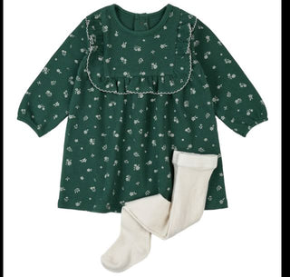 Petit Lem green floral dress new with tags, 6m