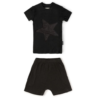 Nununu star patch loungewear new with tags, 12-18 months