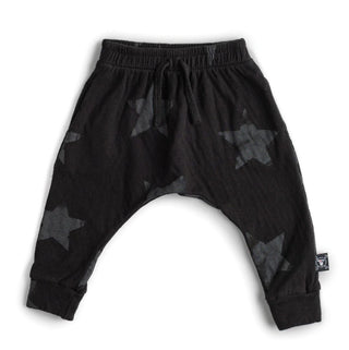 Nununu faded star footed baggy pants new with tags, newborn