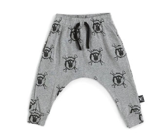 Nununu Heather Grey All Over Blacksheep Baggy Pants New with Tags, 0-3 months