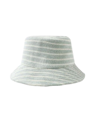 Rylee + Cru Bucket Hat Seafoam Terry Stripe Brand New with Tags, o/s