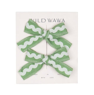 Wild Wawa Rickrack Clip set in La Vie en Palm New with Tags, o/s