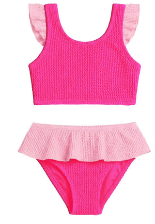 Limeapple Toddler Crinkle Ruffle Bikini Swimsuit New with Tags, 1-2 years