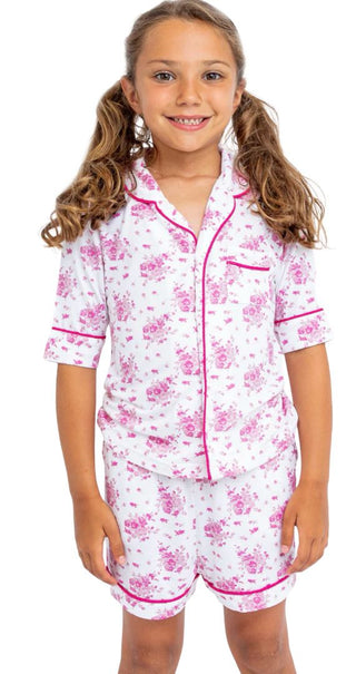 Preppy Goose Pink Flowers PJ Set New with Tags, 6 years